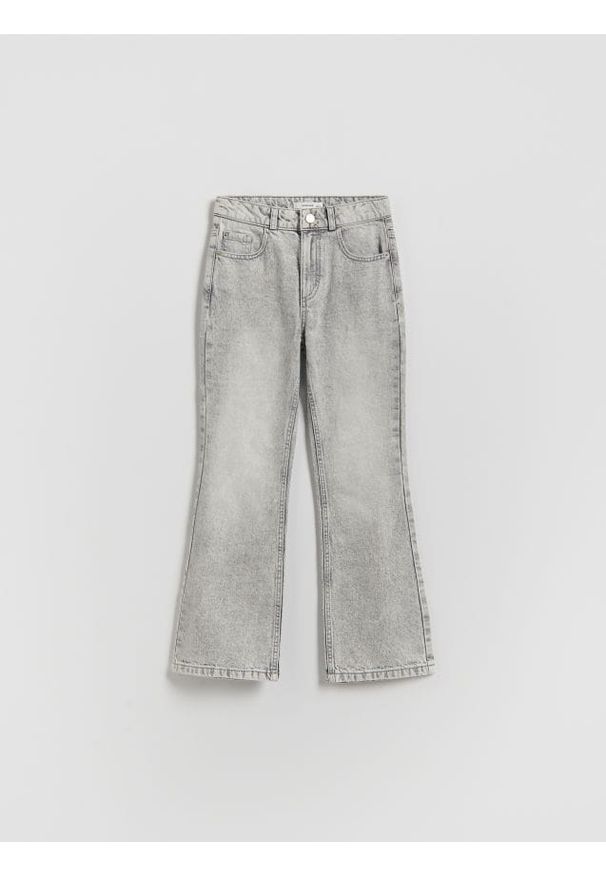 Reserved - Jeansy bootcut - jasnoszary. Kolor: szary
