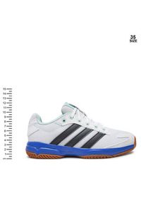 Adidas - adidas Buty halowe Stabil Jr IE1087 Biały. Kolor: biały. Materiał: mesh, materiał #4