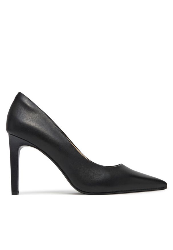 Calvin Klein Szpilki Pump 90 Pointy Hw Bar Lth HW0HW02527 Czarny. Kolor: czarny. Materiał: skóra. Obcas: na szpilce