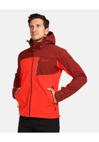 Kurtka softshell męska Kilpi RAVIO-M. Kolor: czerwony. Materiał: softshell
