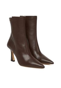 Stuart Weitzman Botki Vinnie SM440 Brązowy. Kolor: brązowy. Materiał: skóra #7
