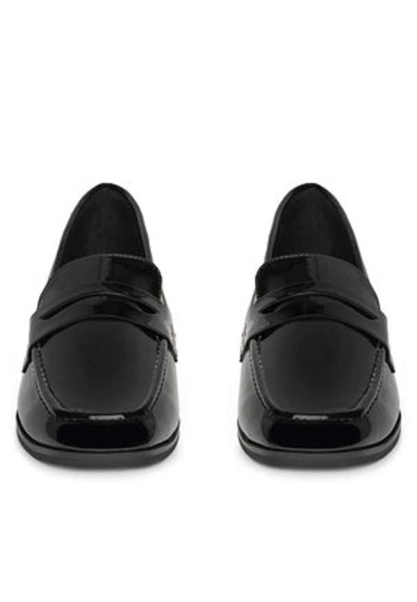 DeeZee Mokasyny XF230930-05 Czarny. Kolor: czarny. Materiał: skóra