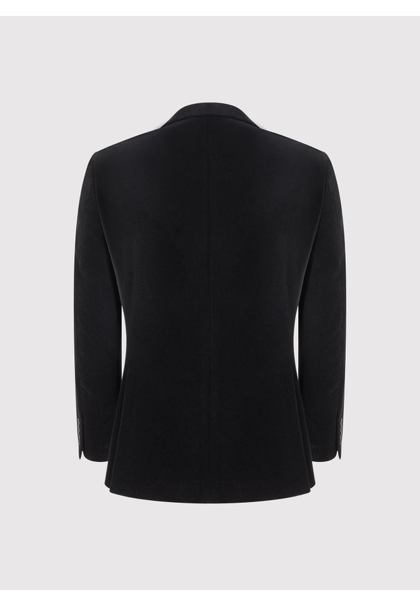 Pako Lorente - PAKO LORENTE – Czarna dwurzędowa marynarka męska. Okazja: na karnawał. Kolor: czarny. Materiał: bawełna, poliester