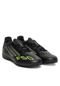 Adidas - adidas Buty do piłki nożnej F50 Club Turf Boots JI0025 Czarny. Kolor: czarny. Materiał: skóra