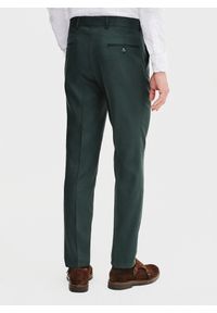Pako Lorente - PAKO LORENTE – Gładkie spodnie garniturowe w kolorze zielonym. Kolor: zielony. Materiał: poliester, elastan, wiskoza. Wzór: gładki. Styl: elegancki #3