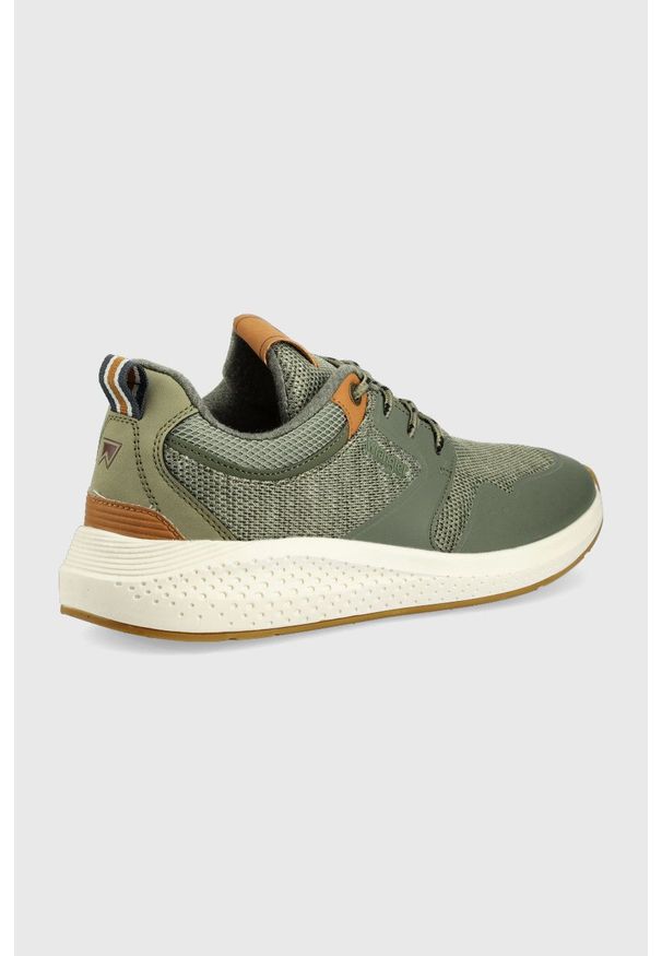 Wrangler sneakersy Sequoia kolor zielony. Nosek buta: okrągły. Kolor: zielony. Obcas: na obcasie. Wysokość obcasa: niski