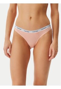 Calvin Klein Underwear Komplet 3 par stringów 000QD5209E Kolorowy. Materiał: bawełna. Wzór: kolorowy #6