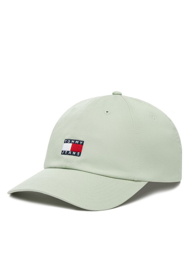 Czapka z daszkiem Tommy Jeans. Kolor: zielony