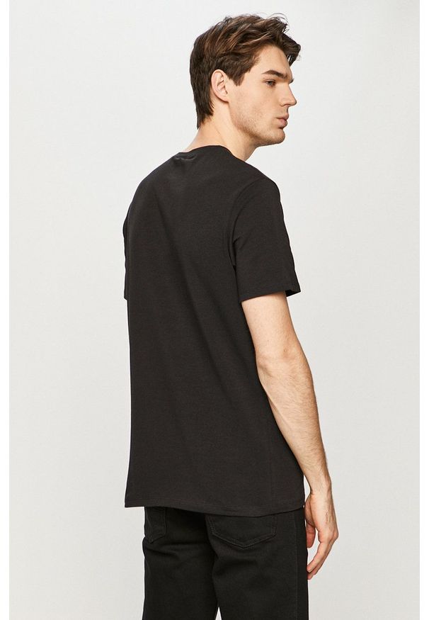 Ted Baker - T-shirt (3-pack). Okazja: na co dzień. Kolor: czarny. Materiał: dzianina. Wzór: gładki. Styl: casual