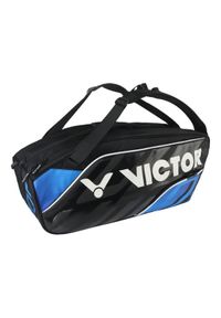 Torba na rakiety do badmintona Victor BR9213 CF Doublethermobag. Kolor: czarny, niebieski, wielokolorowy