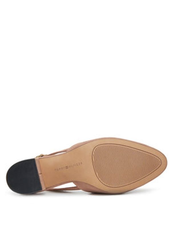 TOMMY HILFIGER - Tommy Hilfiger Sandały FW0FW08660 Różowy. Kolor: różowy. Materiał: zamsz, skóra