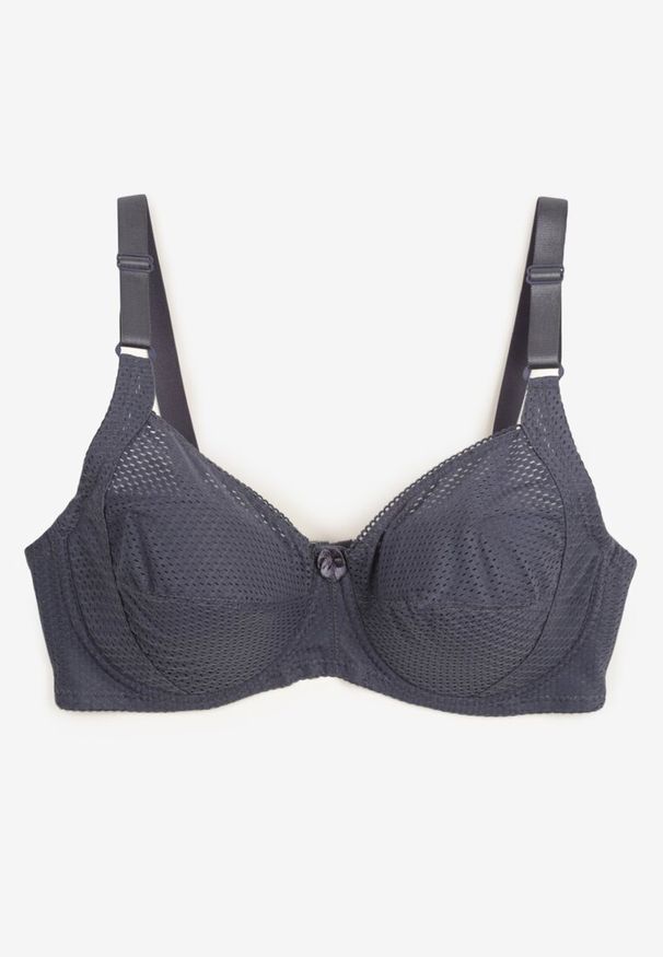 Born2be - Granatowy Biustonosz z Regulowanymi Ramiączkami Xoviana. Kolekcja: plus size. Kolor: niebieski