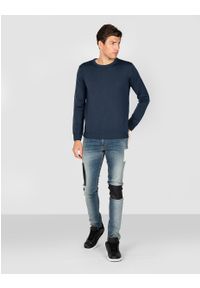 Trussardi Jeans Jeansy "370 Skinny". Materiał: denim. Wzór: nadruk, aplikacja