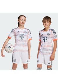 Adidas - Koszulka FC Bayern 25/26 Away Kids. Kolor: biały