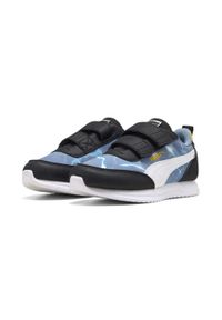 Puma - Dziecięce sneakersy PUMA × HOT WHEELS™ R78 Lightwind PUMA. Okazja: na uczelnię. Kolor: niebieski, wielokolorowy, biały, żółty. Sport: joga i pilates