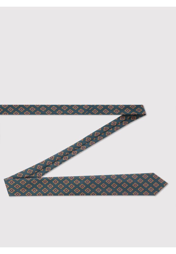 Pako Lorente - PAKO LORENTE – Zielony krawat męski. Kolor: zielony. Materiał: poliester