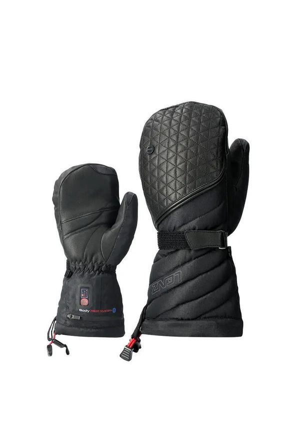 TRANGOWORLD - Rękawice narciarskie podgrzewane damskie Lenz Heat Glove 6.0 Finger Cap Mittens. Kolor: czarny. Sport: narciarstwo