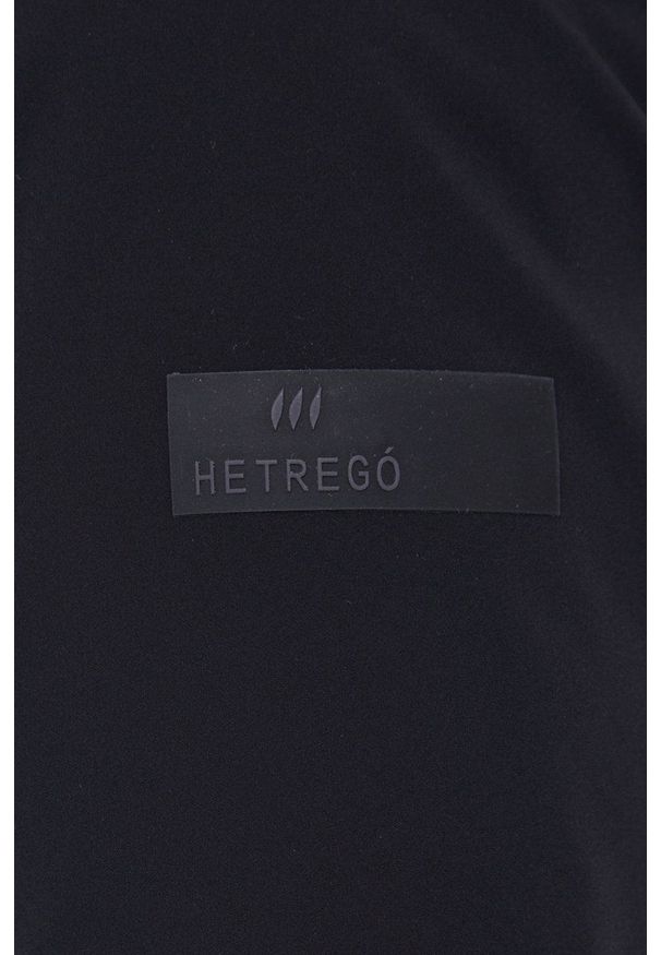 Hetrego Kurtka puchowa damska kolor czarny zimowa. Okazja: na co dzień. Typ kołnierza: kaptur. Kolor: czarny. Materiał: puch. Sezon: zima. Styl: casual