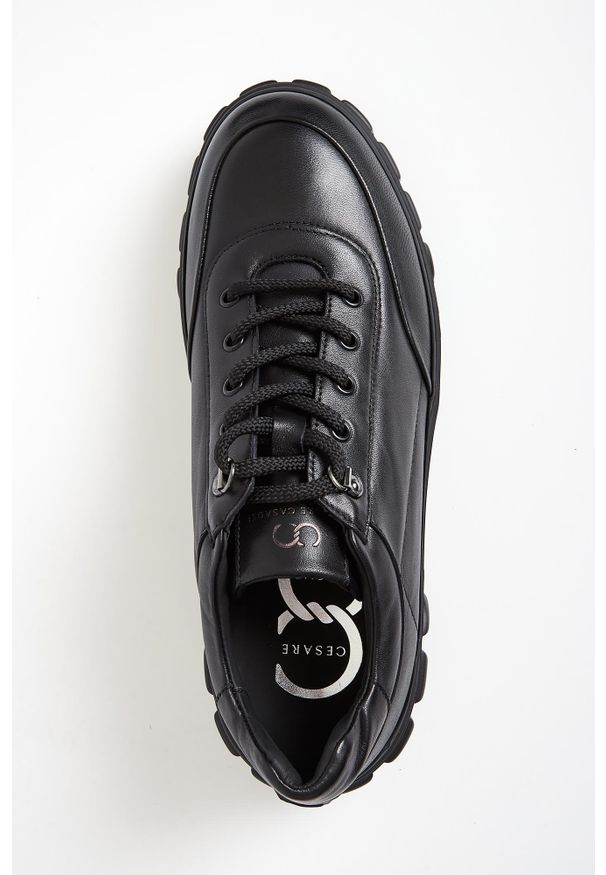 Sneakersy męskie skórzane CESARE CASADEI. Materiał: skóra