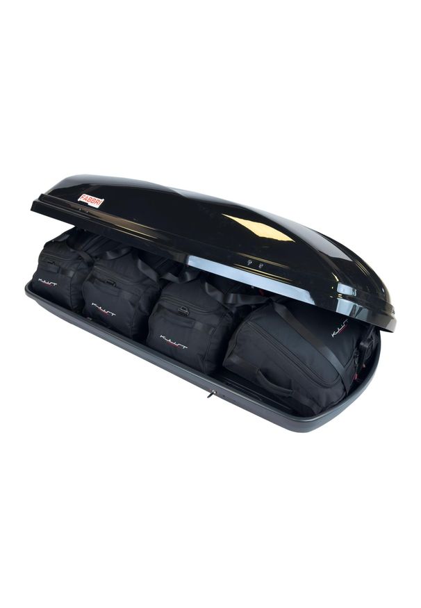 KJUST - Torby Do Boksu Dachowego Fabri Car Box 430 4Szt Kjust. Kolor: czarny