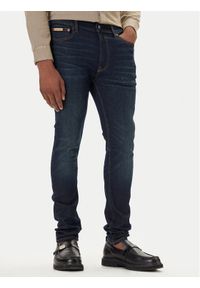 Calvin Klein Jeans Jeansy LV04RD718G Granatowy Skinny Fit. Kolor: niebieski