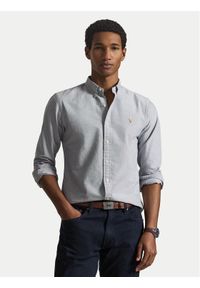 Polo Ralph Lauren Koszula 710792161500 Niebieski Slim Fit. Typ kołnierza: polo. Kolor: niebieski. Materiał: bawełna #1