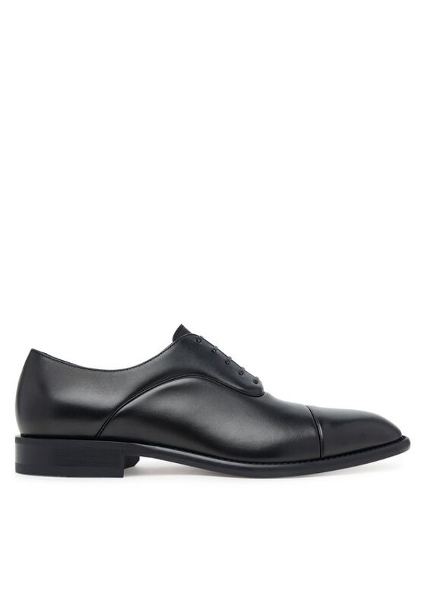 BOSS Półbuty Derrek Oxfr Bupi 50546997 Czarny. Kolor: czarny. Materiał: skóra