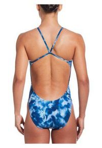 Nike Swim - Strój pływacki jednoczęściowy damski Nike Hydrastrong Cutout. Kolor: niebieski