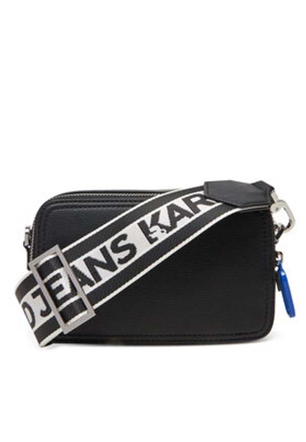 Karl Lagerfeld Jeans Torebka A1W30001 Czarny. Kolor: czarny. Materiał: skórzane