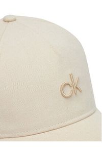 Calvin Klein Czapka z daszkiem Raised Embroidery K60K613118 Écru. Materiał: len, materiał #3