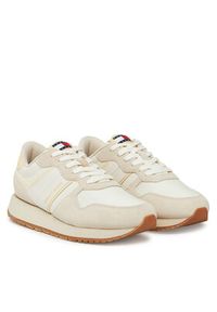 Tommy Jeans Sneakersy Tjw Eva Runner Light EN0EN02741 Beżowy. Kolor: beżowy. Materiał: zamsz, skóra #5