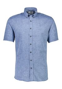 Lindbergh Koszula 30-203345A Niebieski Slim Fit. Kolor: niebieski. Materiał: bawełna, len #6