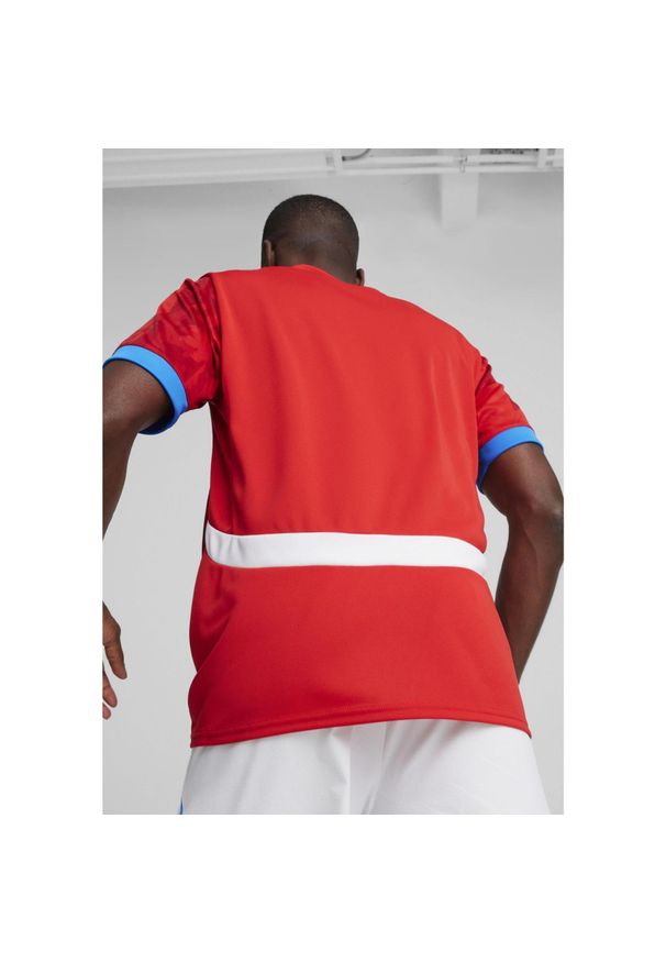 Puma - Koszulka domowa République Tchèque Euro 2024. Kolor: czerwony. Materiał: jersey. Sport: piłka nożna