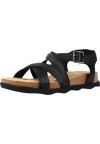Clarks - Sandały CLARKS BRYNN AVE Czarny. Kolor: czarny. Materiał: tkanina, skóra. Sezon: lato