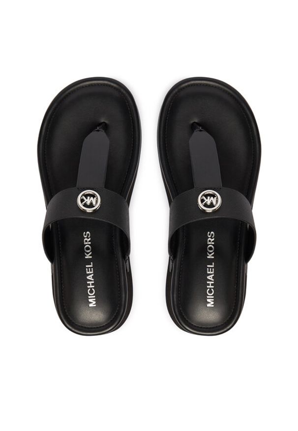 MICHAEL Michael Kors Japonki Koya Flip Flap 40S6KOFA1L Czarny. Kolor: czarny. Materiał: skóra