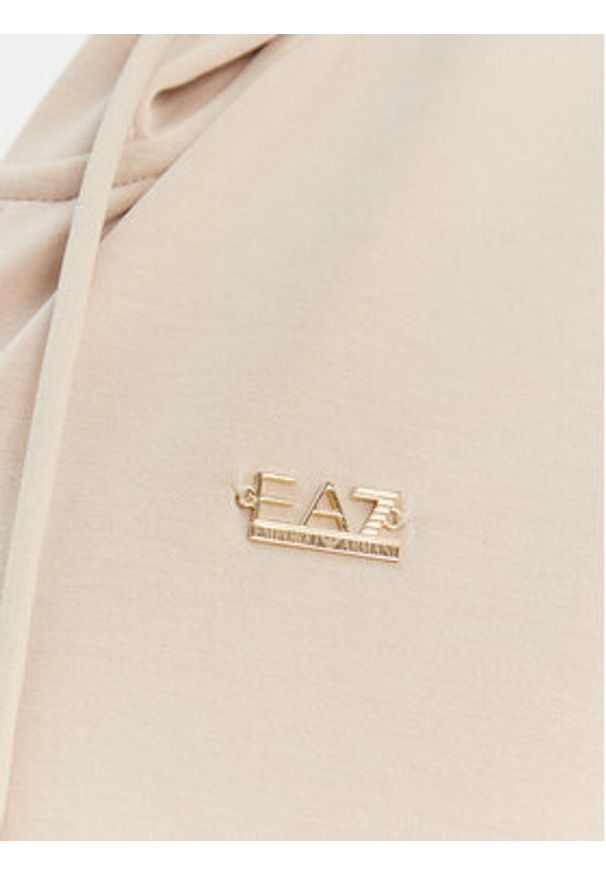 EA7 Emporio Armani Bluza 7W000192 AF12643 U1088 Beżowy Relaxed Fit. Kolor: beżowy. Materiał: syntetyk