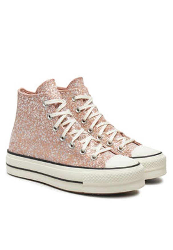 Converse Trampki Chuck Taylor All Star Lift Platform Hi A09422C Różowy. Kolor: różowy. Materiał: materiał. Obcas: na platformie