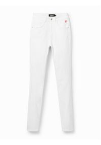Desigual Jeansy 23SWDD21 Biały Skinny Fit. Kolor: biały