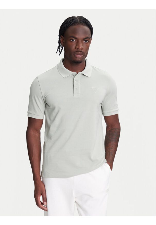 Guess Polo Z5YP02 K9WF1 Zielony Regular Fit. Typ kołnierza: polo. Kolor: zielony. Materiał: bawełna