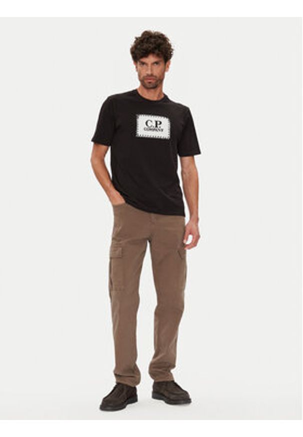 C.P. Company T-Shirt RCCMTS723A005100W Czarny Regular Fit. Kolor: czarny. Materiał: bawełna