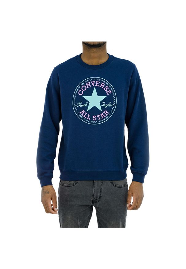odzież Męskie Converse. Kolor: niebieski. Sport: skateboard