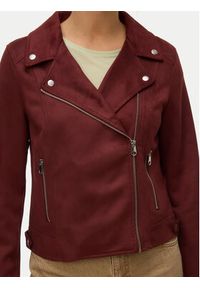 Vero Moda Kurtka z imitacji skóry Jose 10300938 Bordowy Regular Fit. Kolor: czerwony. Materiał: skóra #4