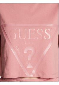 Guess T-Shirt Adele V2YI06 K8HM0 Różowy Regular Fit. Kolor: różowy. Materiał: bawełna #4