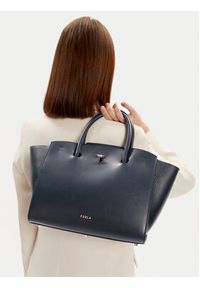 Furla Torebka Genesi M Tote WB00811-BX0053-2676S-1007 Granatowy. Kolor: niebieski. Materiał: skórzane