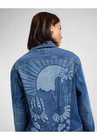 Lee - DAMSKA KURTKA JEANSOWA LEE LOOSE RIDER JACKET TUMBLING SKY 112363482. Materiał: jeans #6
