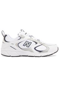 Buty unisex New Balance ML408A – białe. Kolor: biały. Materiał: materiał, syntetyk. Szerokość cholewki: normalna. Sezon: lato. Sport: turystyka piesza