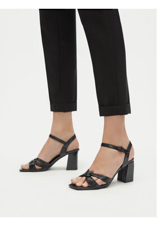 Jenny - JENNY Sandały SX108-01 Czarny. Kolor: czarny. Materiał: skóra