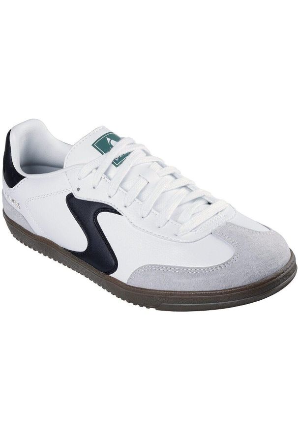 skechers - Buty sportowe męskie Skechers Hotshot Pyke. Kolor: czarny, biały, wielokolorowy. Materiał: materiał, skóra ekologiczna. Model: Skechers Sport. Sport: turystyka piesza