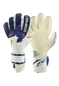 Rękawice bramkarskie Reusch Football Attrakt Evolution. Kolor: niebieski, różowy, wielokolorowy. Materiał: guma. Sport: piłka nożna