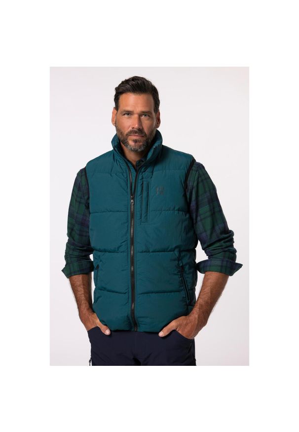 JAY-PI - Męska Kamizelka pikowana outdoor hydrofobowa do rozm. 7XL. Kolekcja: plus size. Kolor: zielony, niebieski, wielokolorowy. Materiał: poliester, poliamid, materiał